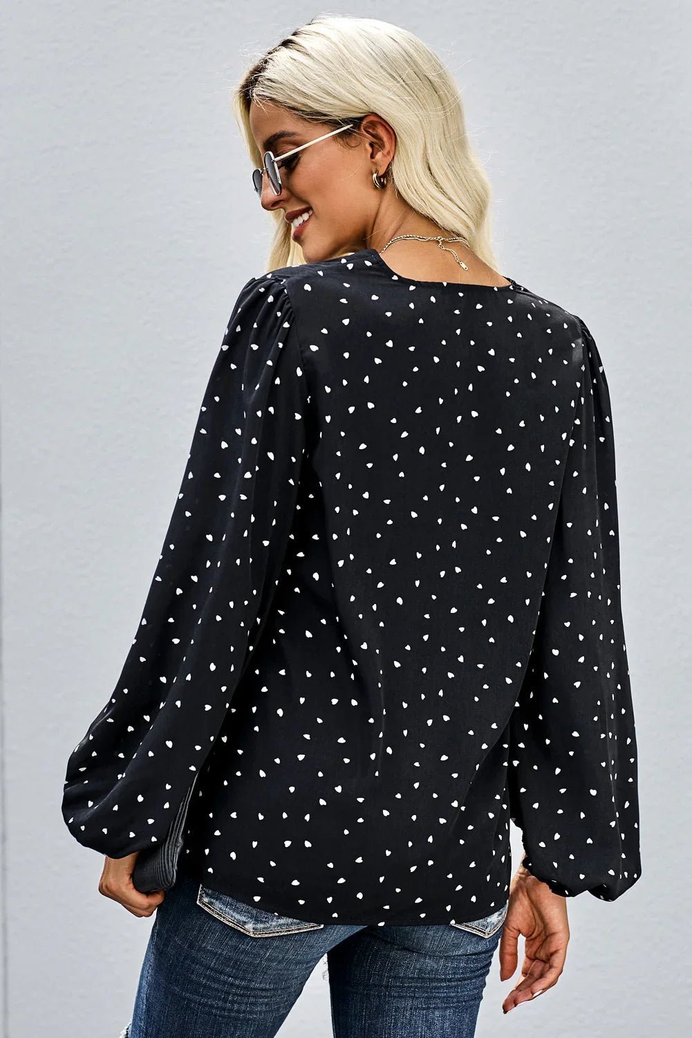 Ich liebe dich Boo Ballonärmel Bluse - tif-shop24.de