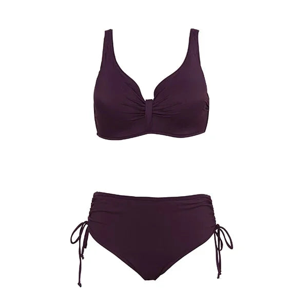 Andzhelika Floral High-Waist Bikini (Plus Size) – Push-Up & Figurschmeichelnd | tif-shop24.de