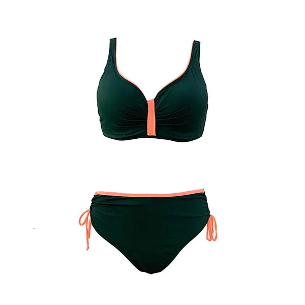 Andzhelika Floral High-Waist Bikini (Plus Size) – Push-Up & Figurschmeichelnd | tif-shop24.de