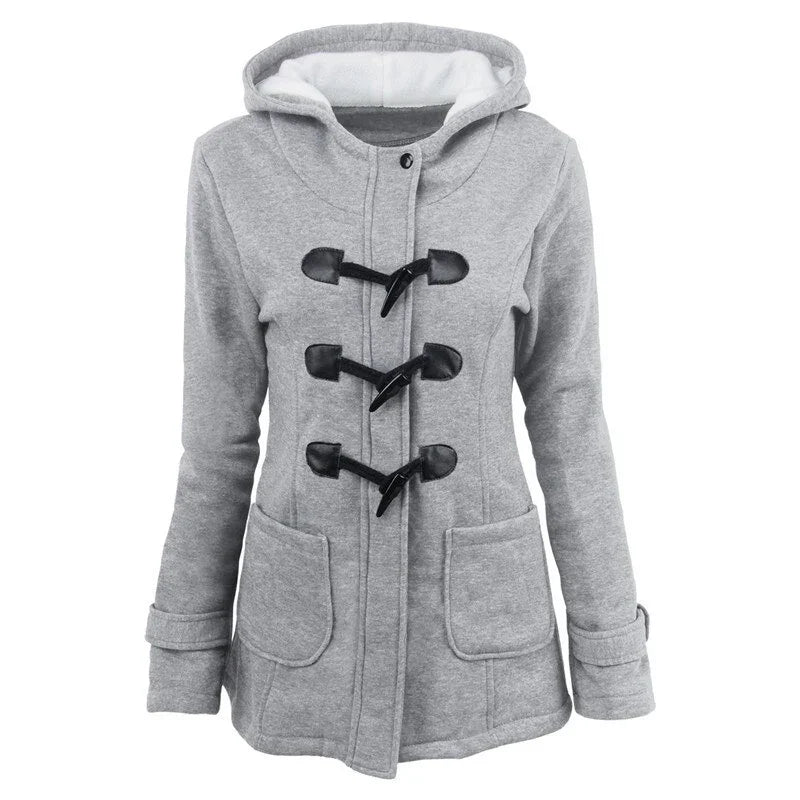 Casual Mantel  Mit Kapuze Lange Trenchcoat  Outwear | tif-shop24.de