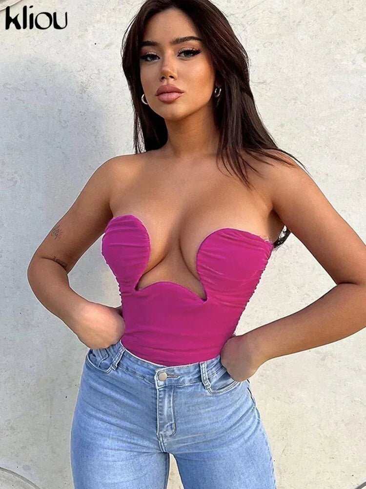 Solides einzigartiges Design Tanktops Frauen eingewickelte | tif-shop24.de