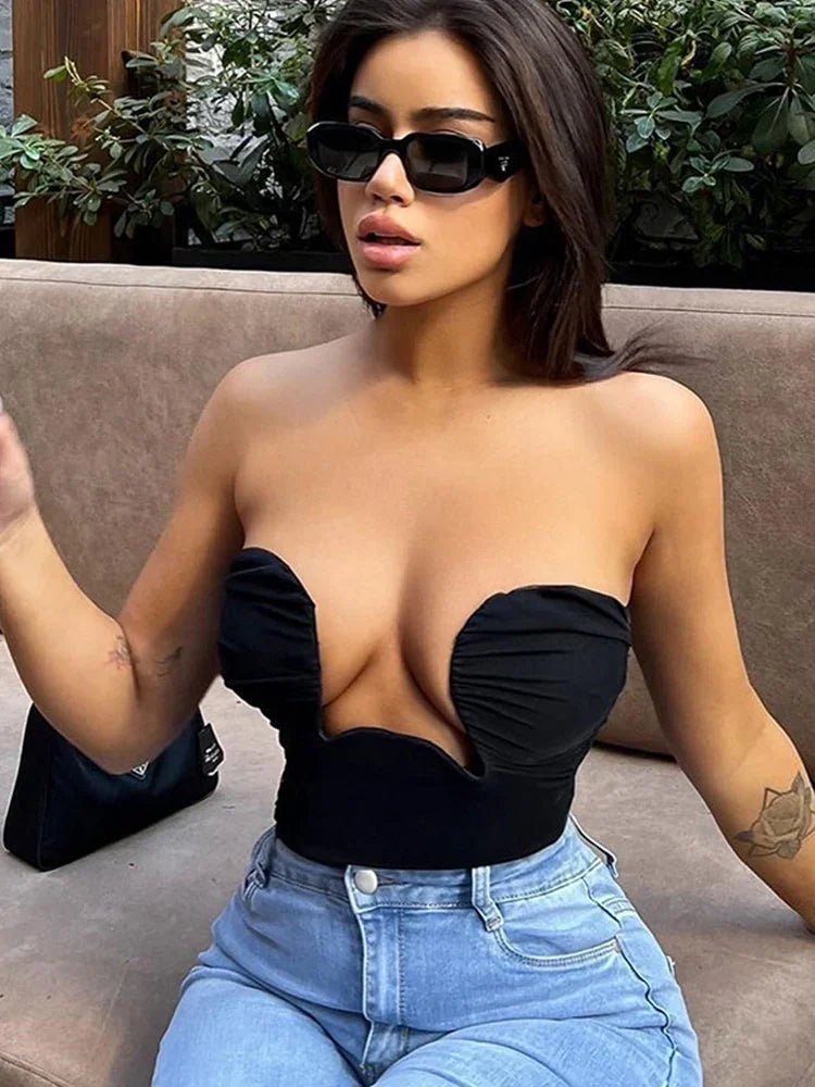 Solides einzigartiges Design Tanktops Frauen eingewickelte | tif-shop24.de