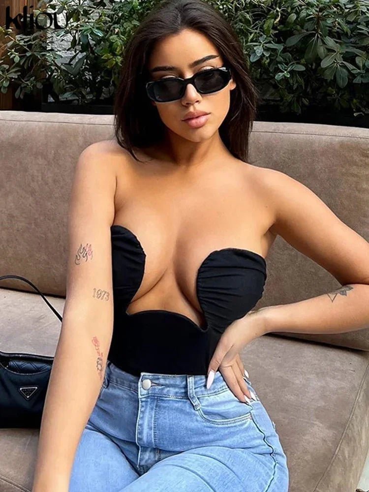 Solides einzigartiges Design Tanktops Frauen eingewickelte | tif-shop24.de