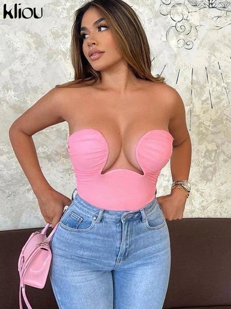 Solides einzigartiges Design Tanktops Frauen eingewickelte | tif-shop24.de