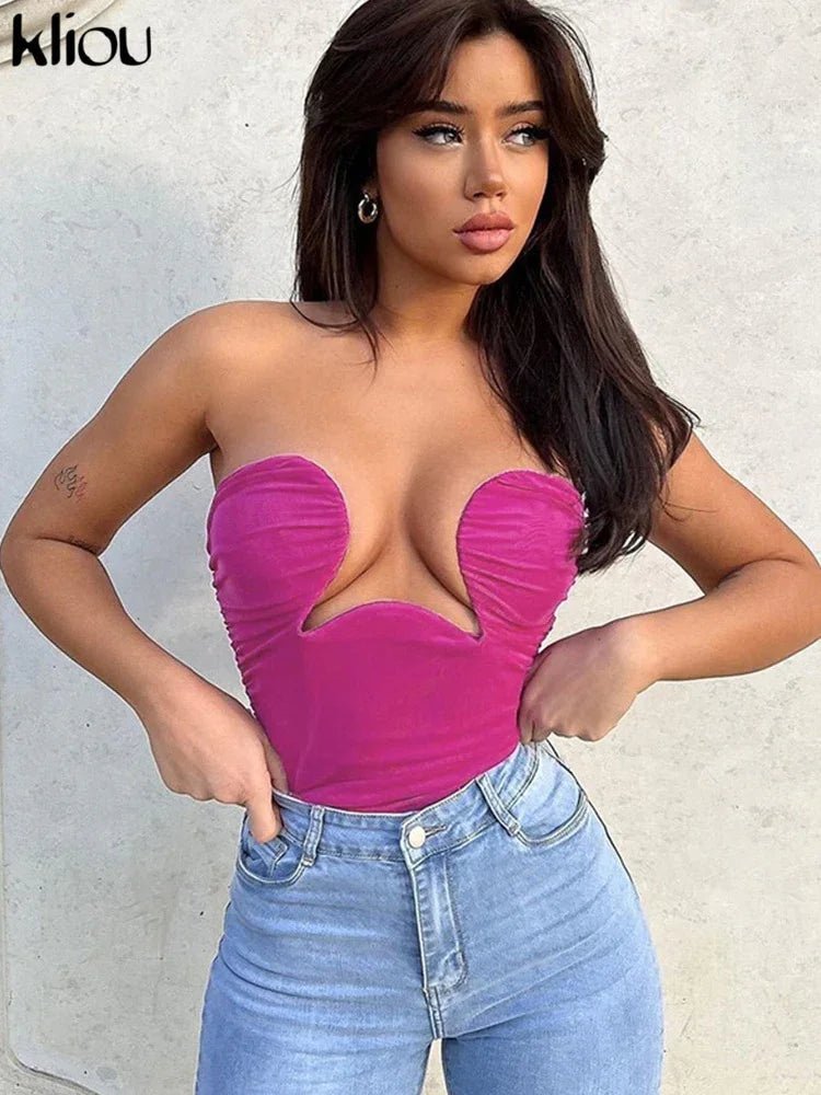 Solides einzigartiges Design Tanktops Frauen eingewickelte | tif-shop24.de