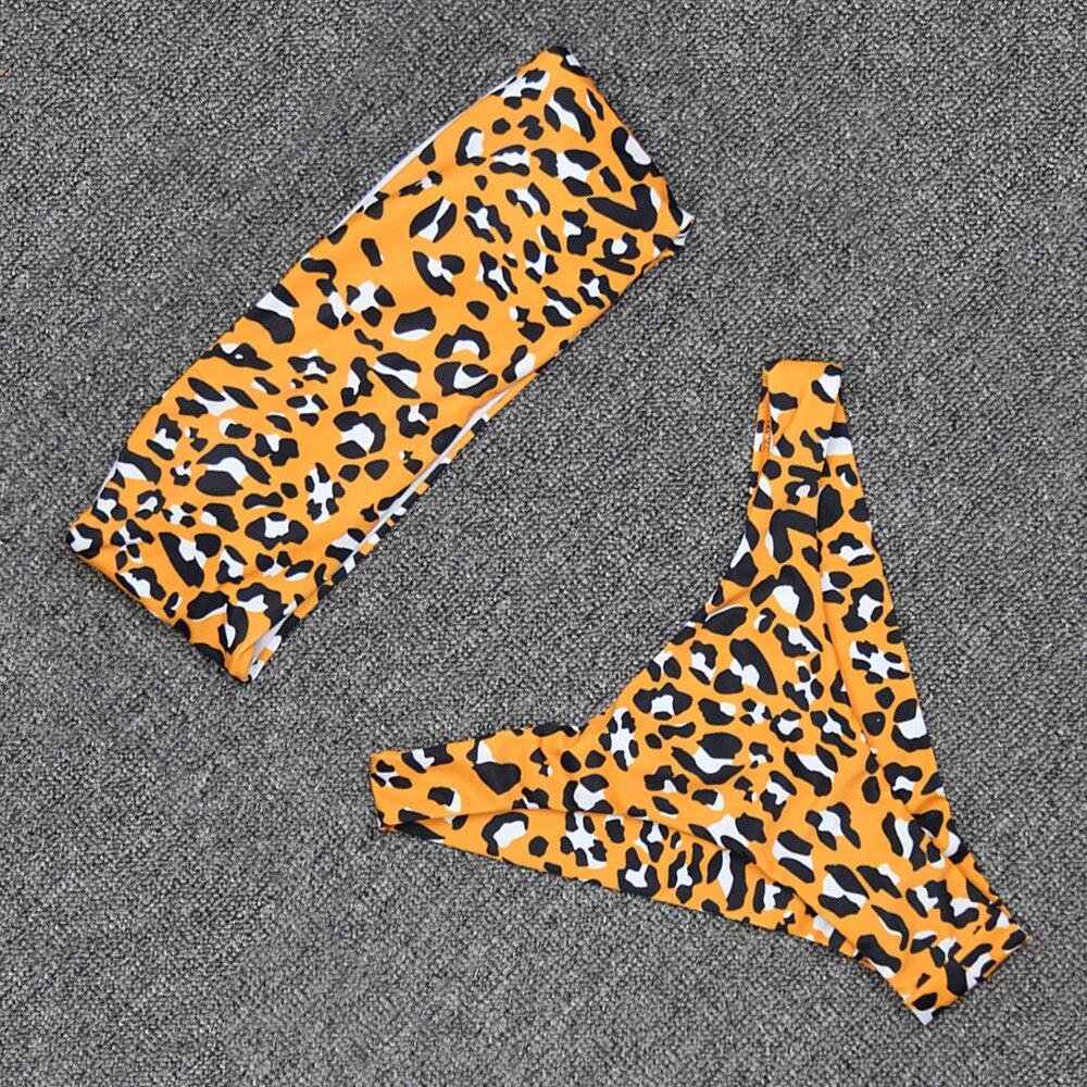 Sommer Sexy Bandeau Bikini Zwei teilig Plaid Bademode | tif-shop24.de