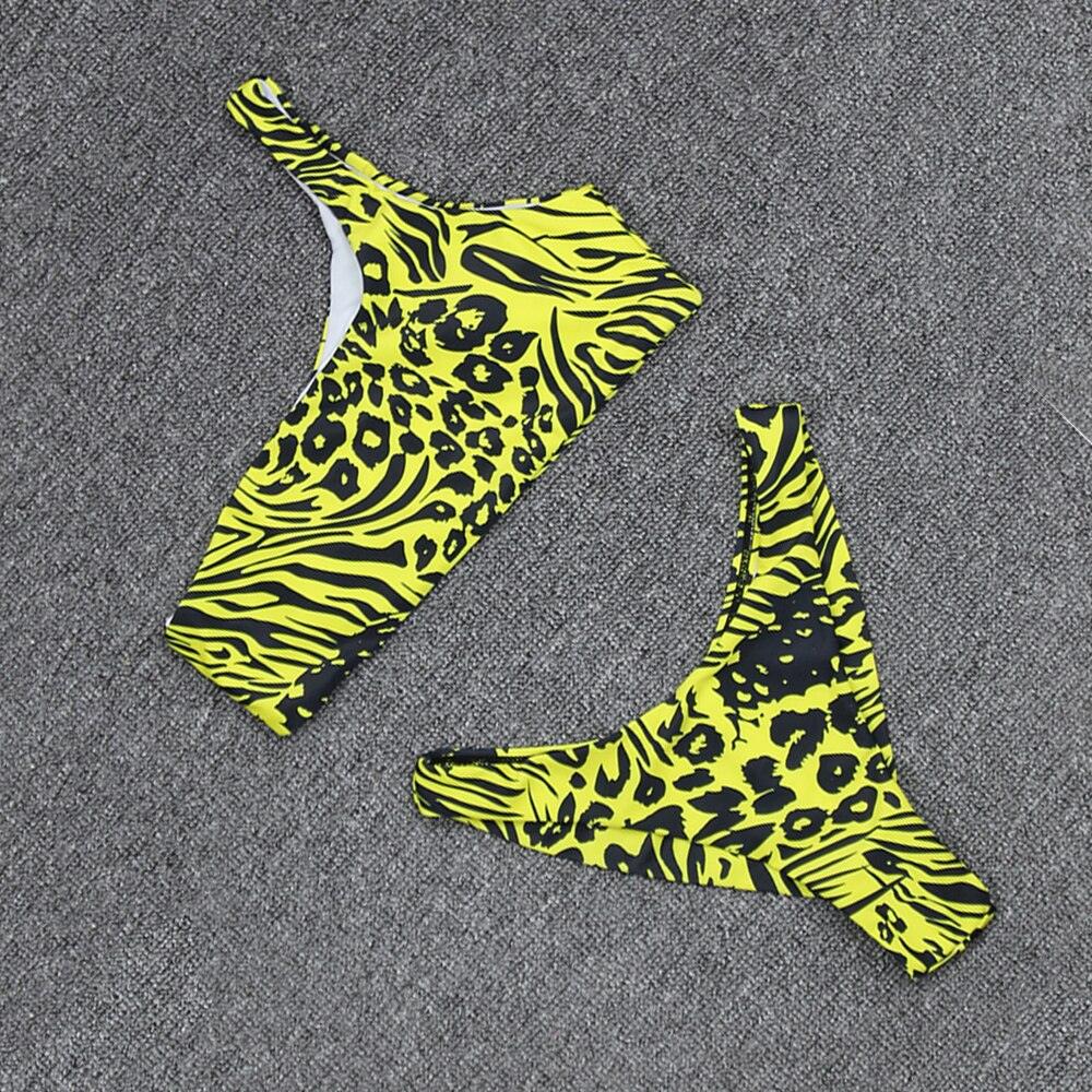 Sommer Sexy Bandeau Bikini Zwei teilig Plaid Bademode | tif-shop24.de