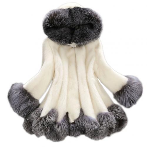 Wintermantel Mit Kapuze Warme Jacke Lose Plüschmantel | tif-shop24.de