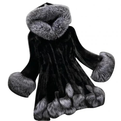 Wintermantel Mit Kapuze Warme Jacke Lose Plüschmantel - tif-shop24.de