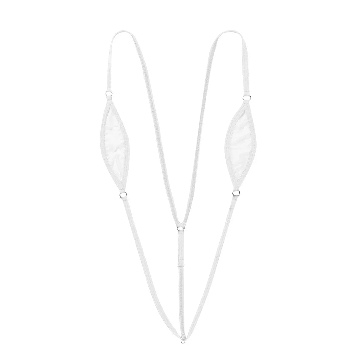 Damen Mini Micro Thong Bikini Einteiliger Badeanzug Micro Bikini Sheer Dessous Spaghettiträger Y-back Nightwear | tif-shop24.de