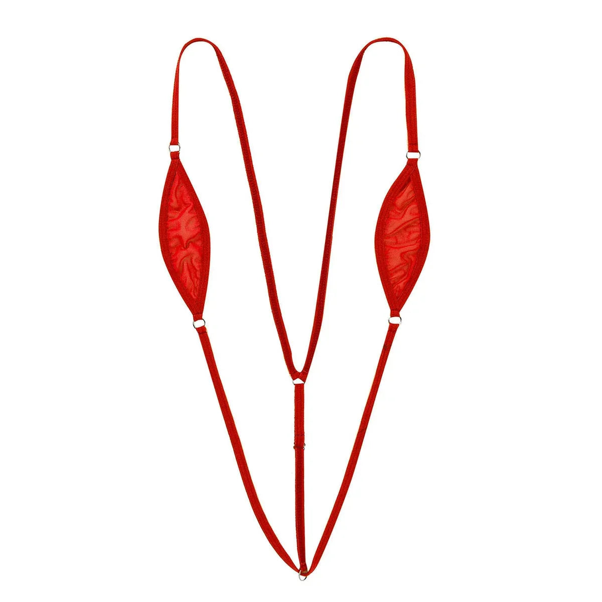 Damen Mini Micro Thong Bikini Einteiliger Badeanzug Micro Bikini Sheer Dessous Spaghettiträger Y-back Nightwear | tif-shop24.de