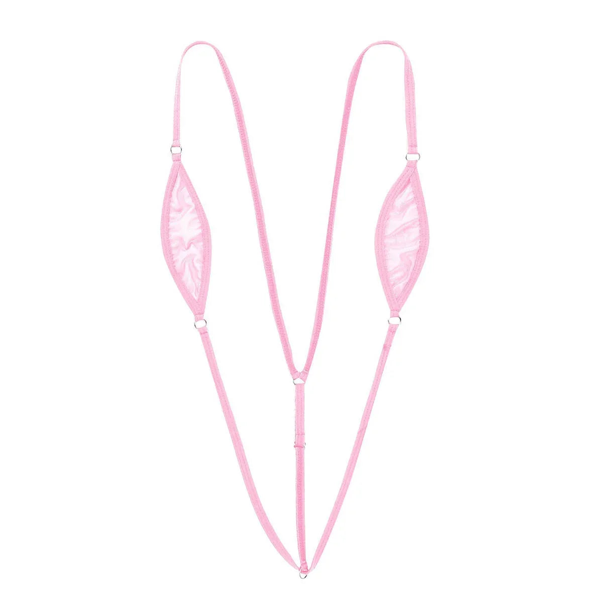 Damen Mini Micro Thong Bikini Einteiliger Badeanzug Micro Bikini Sheer Dessous Spaghettiträger Y-back Nightwear | tif-shop24.de