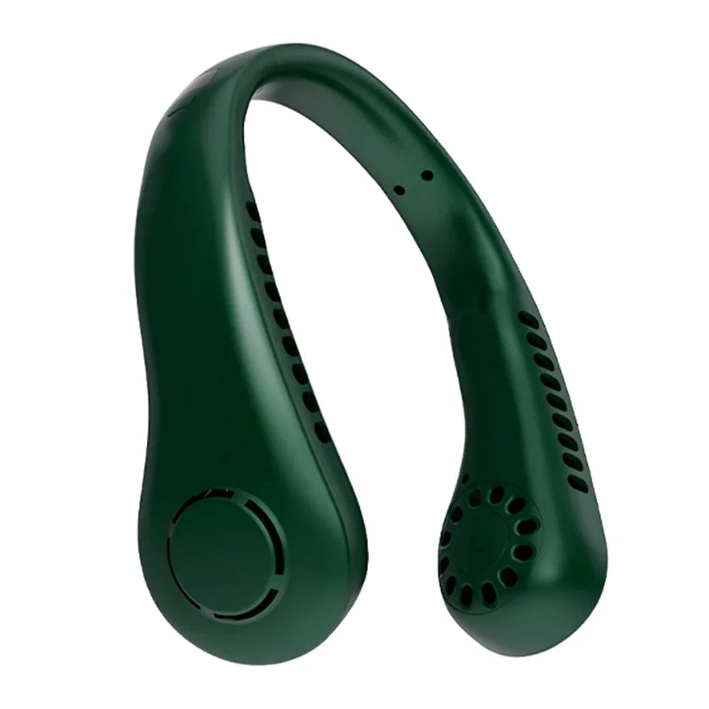 Hängender Nackenventilator Tragbarer Kühlventilator 5-Gang-USB-Blattloser 360-Grad-Nackenbandventilator Luftauslässe 2600 mAh Wiederaufladbarer Mini-Ventilator - tif-shop24.de