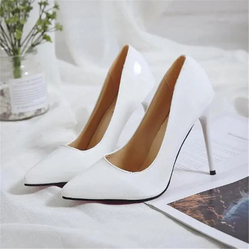 Pointed Toe Pumps Lackleder High Heels Hochzeitsschuhe - tif-shop24.de