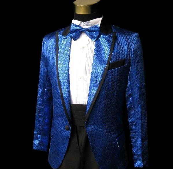 Herren dunkelblau Business Anzüge Formelle Ein Set Bräutigam Smoking - tif-shop24.de