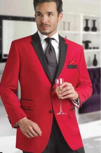 Herren dunkelblau Business Anzüge Formelle Ein Set Bräutigam Smoking | tif-shop24.de