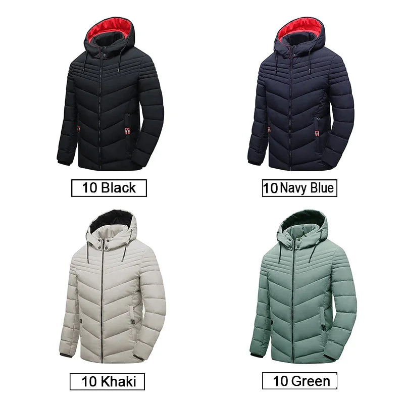 Winter Casual Parkas Neue Fleece Warme Dicke Wasserdichte Parkas Mode Klassische Mit Kapuze Parkas | tif-shop24.de