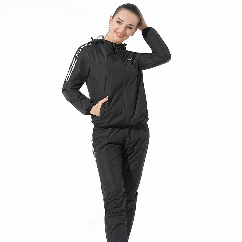 Sauna Anzug Brennen Sportswear Trainingsanzug Gym Kleidung Set Fitness Bodybuilding | tif-shop24.de