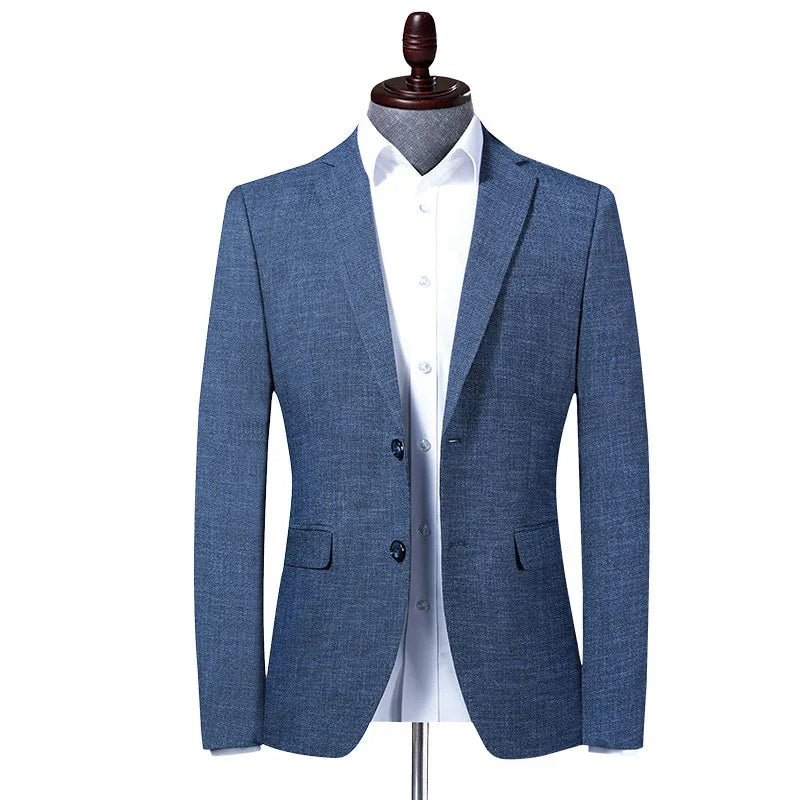 Casual Blazer Hochzeit Blau Slim Fit Outwear Einreiher | tif-shop24.de