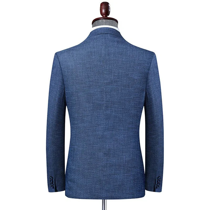 Casual Blazer Hochzeit Blau Slim Fit Outwear Einreiher | tif-shop24.de