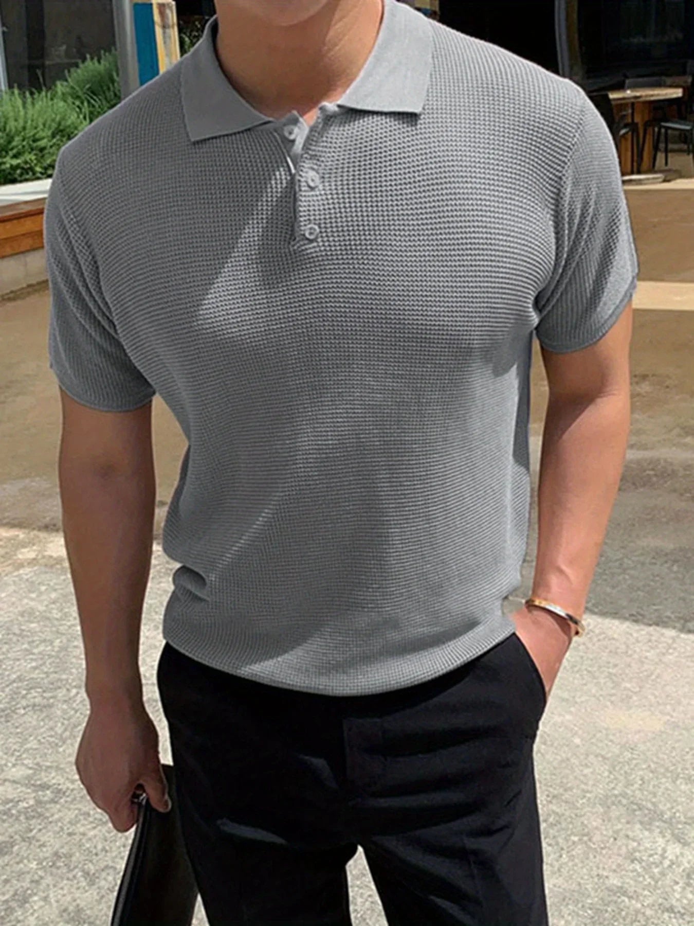 Bequemes Atmungsaktives, Mit Reverskragen, Frühling & Sommer - tif-shop24.de