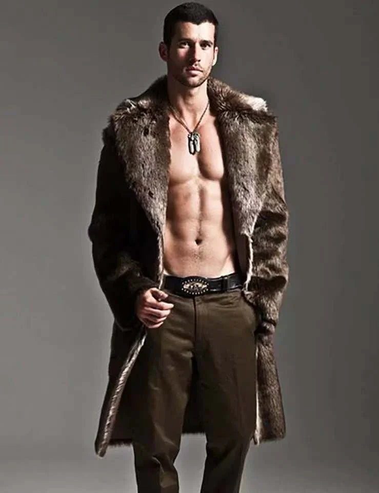 Styles Herren Herbst Wintermantel Mode Lange  Pilot Trenchcoat  Cardigan Baumwolle Windbreaker Business Mantel | tif-shop24.de