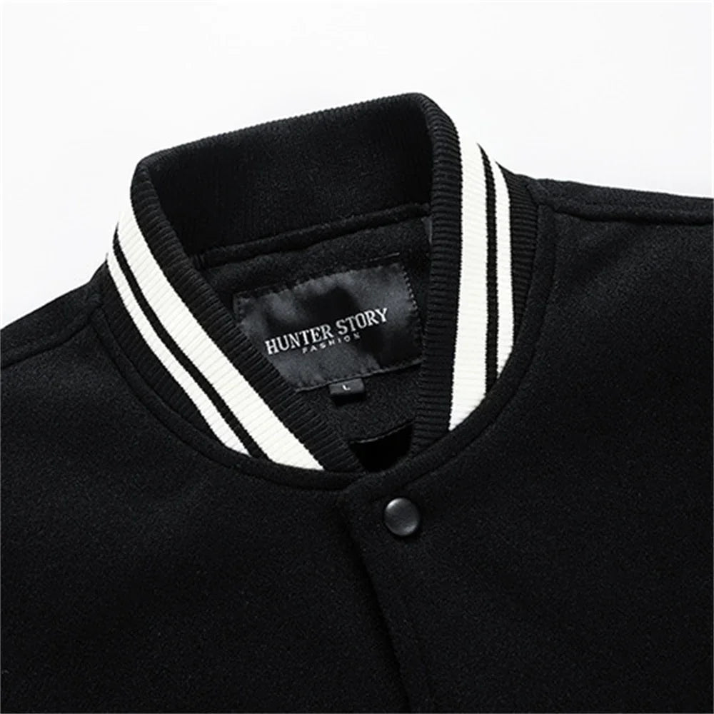 AIOPESON Baseball Jacke Stehkragen Taste Jacke Herbst Winter Verdicken Mode Streetwear Hohe Qualität | tif-shop24.de