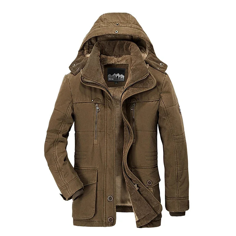 Freizeitjacke Mode Winter Parkas Pelz Trench Dicker Warme Mäntel | tif-shop24.de