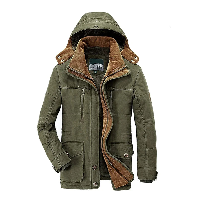 Freizeitjacke Mode Winter Parkas Pelz Trench Dicker Warme Mäntel | tif-shop24.de