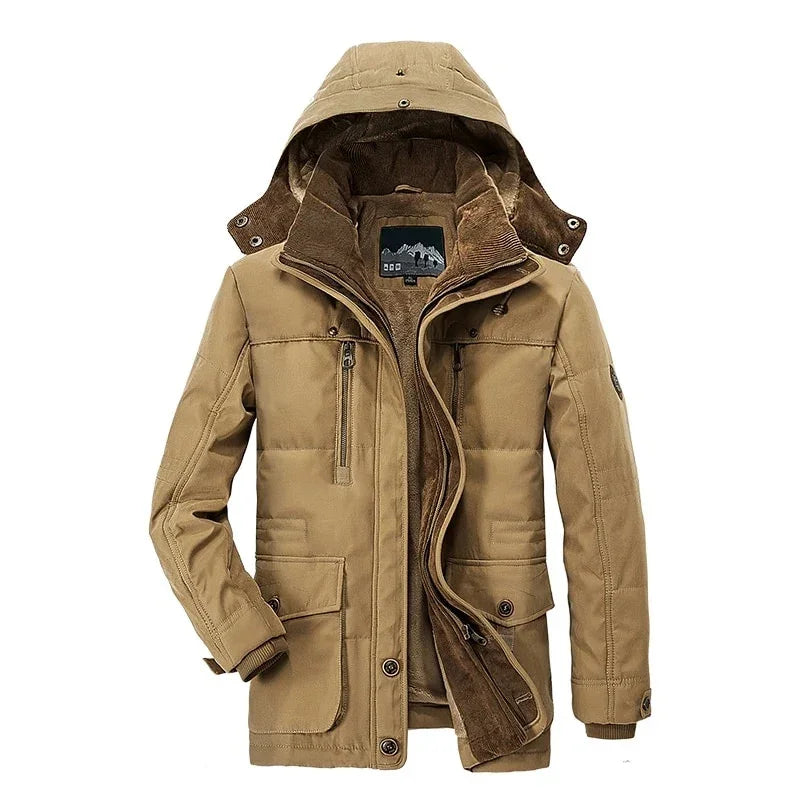 Freizeitjacke Mode Winter Parkas Pelz Trench Dicker Warme Mäntel | tif-shop24.de