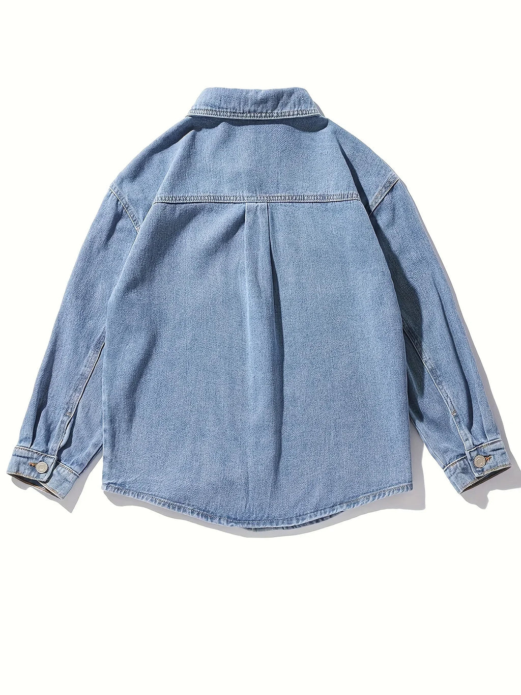 Stilvolles Einfarbiges Hemd, Lässiges Atmungsaktives Hemd Mit Revers - tif-shop24.de