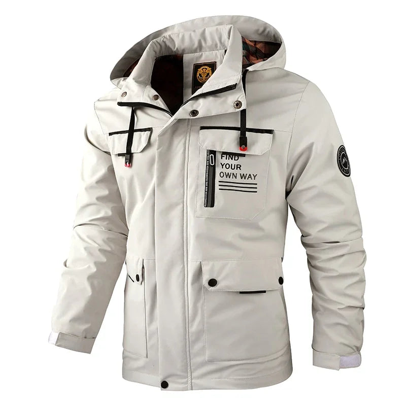 Mode Casual Windbreaker Jacken Kapuzenjacke Wasserdicht Outdoor Softshell Wintermantel | tif-shop24.de