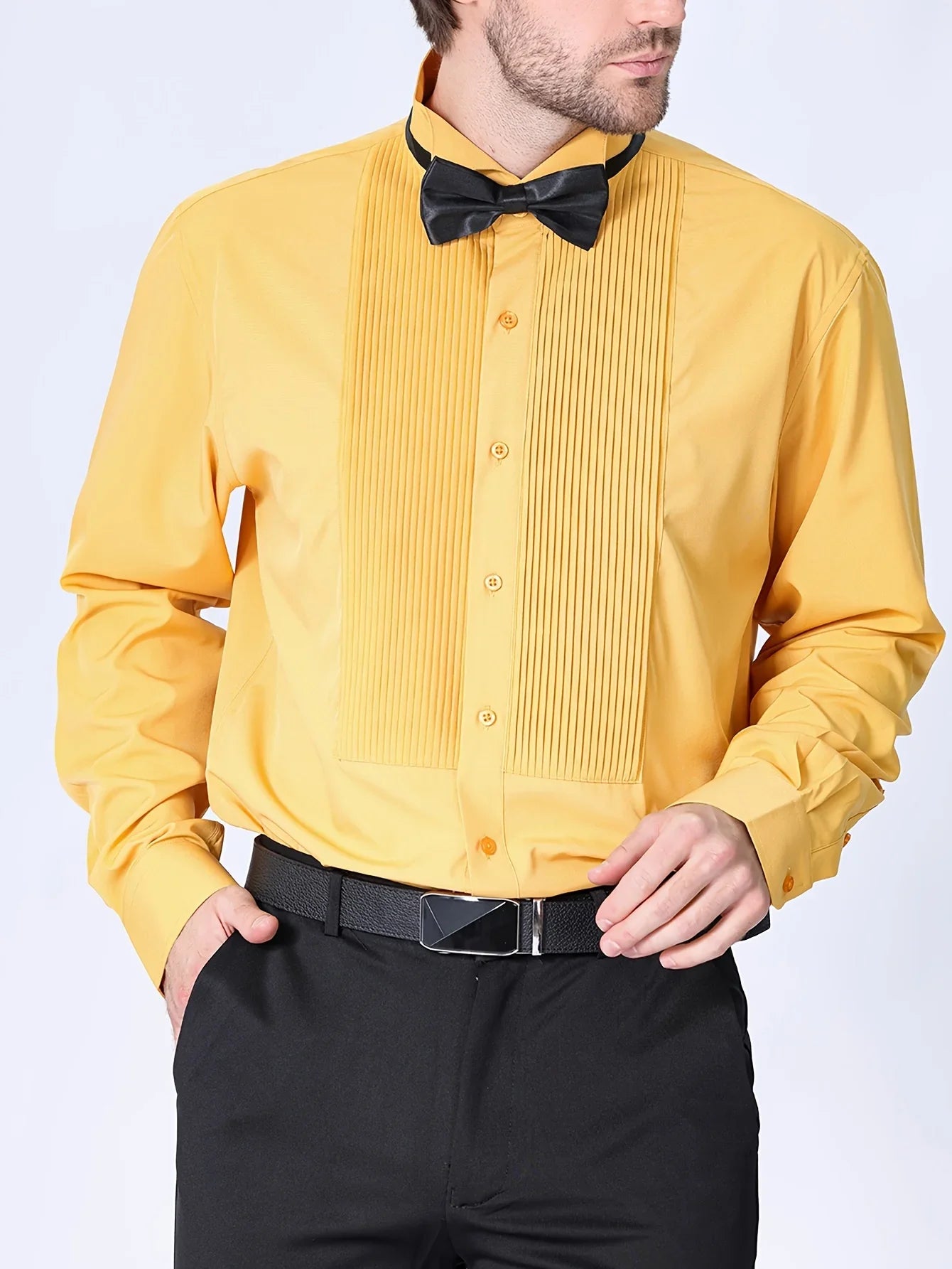 Langen Ärmel, Knopfleiste Geschäftliche Bankette Und Hochzeitsfeiern - tif-shop24.de