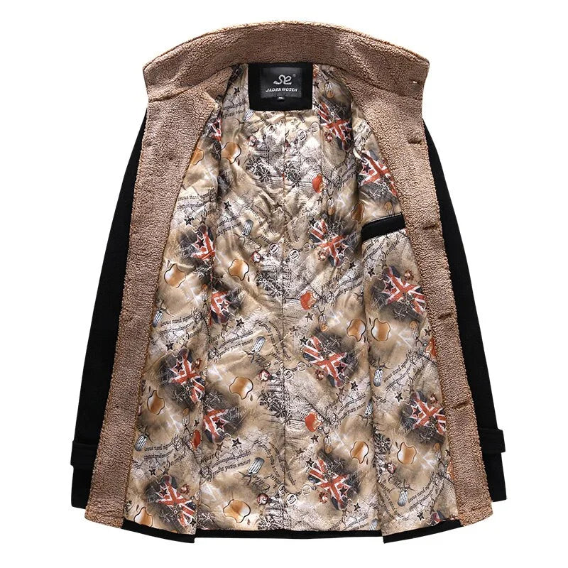 Samt Dicken Lange Abschnitt Hohe Qualität Warme Mantel | tif-shop24.de