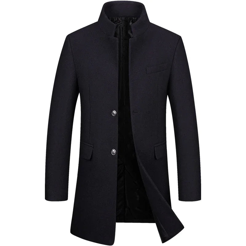 Männer Mantel Winter, Peacoat, Kaschmir, Wollmantel, - tif-shop24.de
