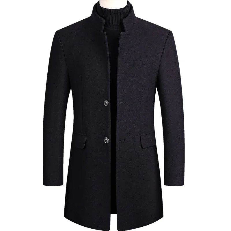 Männer Mantel Winter, Peacoat, Kaschmir, Wollmantel, - tif-shop24.de