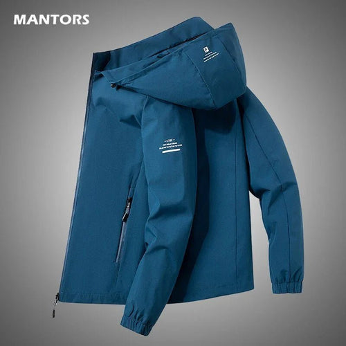 Mit Kapuze Jacke Bomber Jacke Windjacken Zipper Herbst Casual Jacke Oberbekleidung | tif-shop24.de