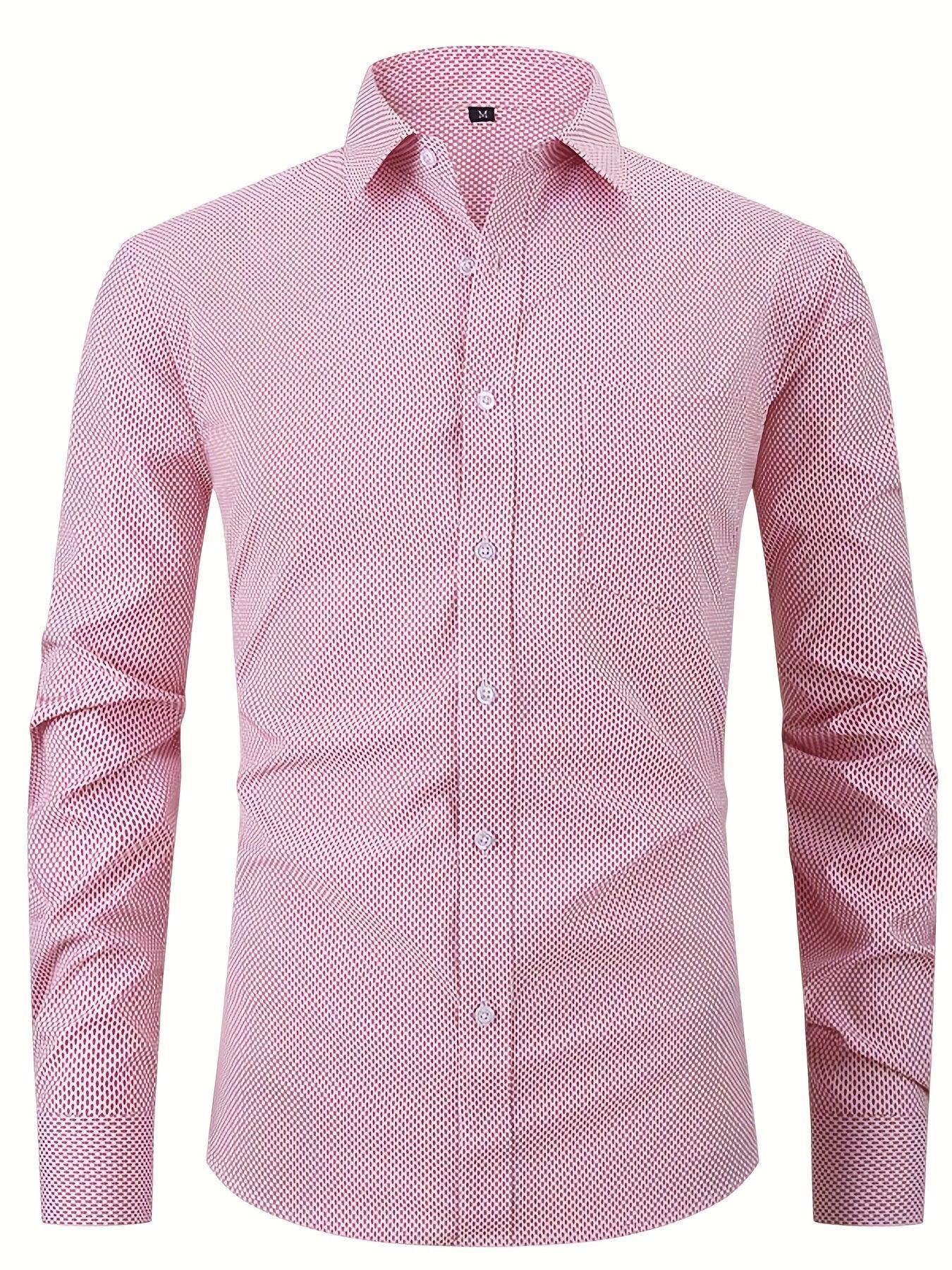 Halbformales Brusttaschen-Knopfleisten-Langarmhemd für Geschäftszwecke - tif-shop24.de