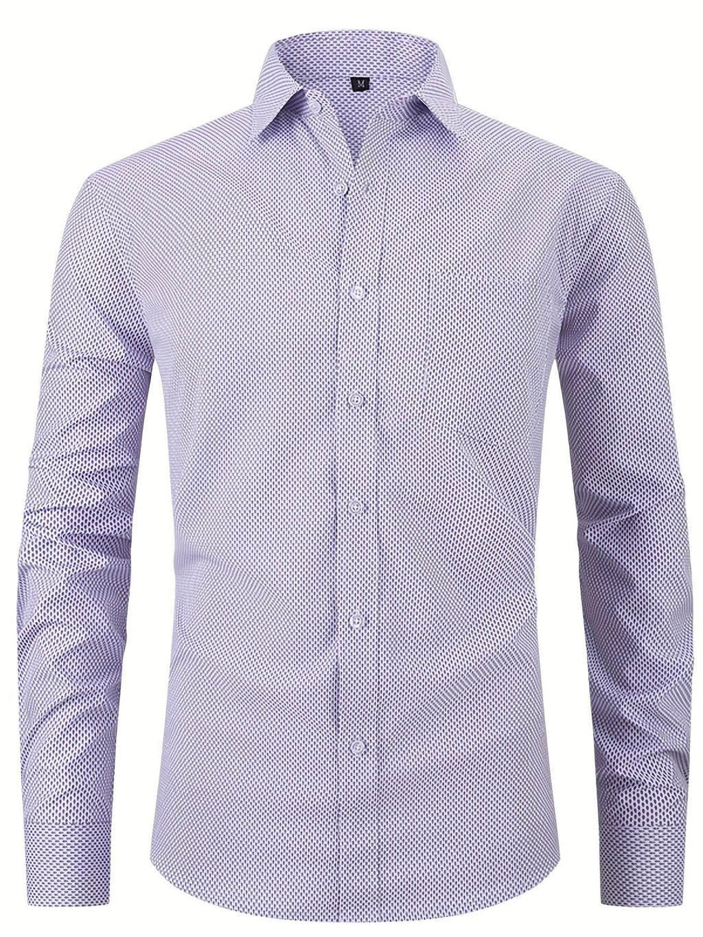 Halbformales Brusttaschen-Knopfleisten-Langarmhemd für Geschäftszwecke - tif-shop24.de