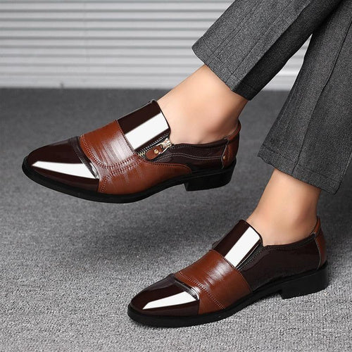 Business Luxus OXford Schuhe Atmungsaktives Leder Schuhe Gummi Formale Kleid Schuhe Büro Party Hochzeit Schuhe Mokassins | tif-shop24.de