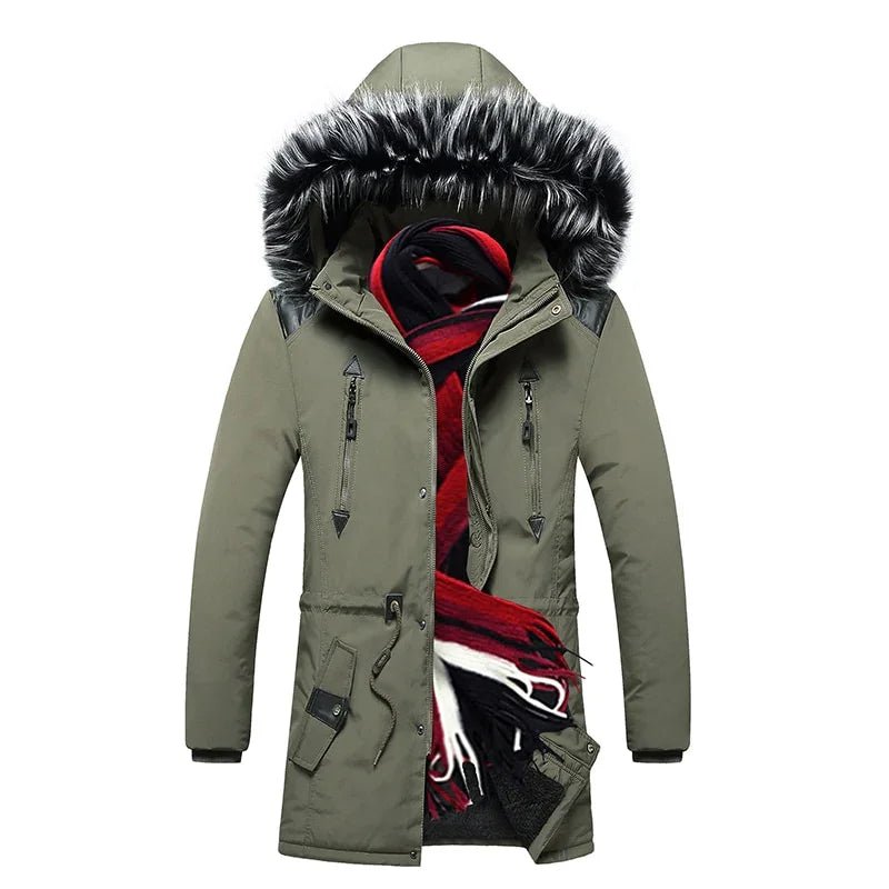 Winter Lange Parkas Baumwolle Padded Marke Mode Dünne Dicke Warme Pelz Mit Kapuze | tif-shop24.de