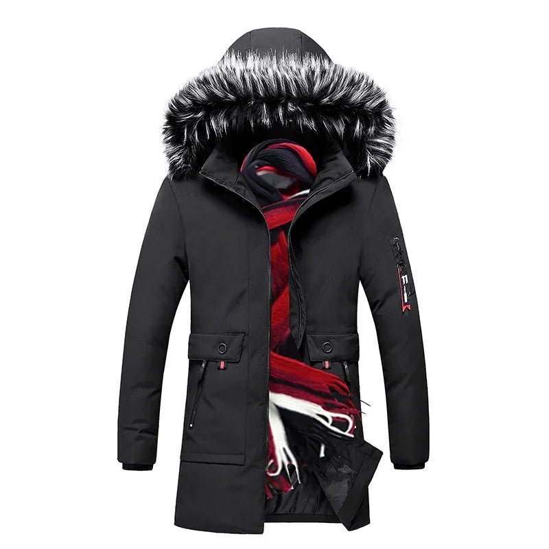 Winter Lange Parkas Baumwolle Padded Marke Mode Dünne Dicke Warme Pelz Mit Kapuze | tif-shop24.de