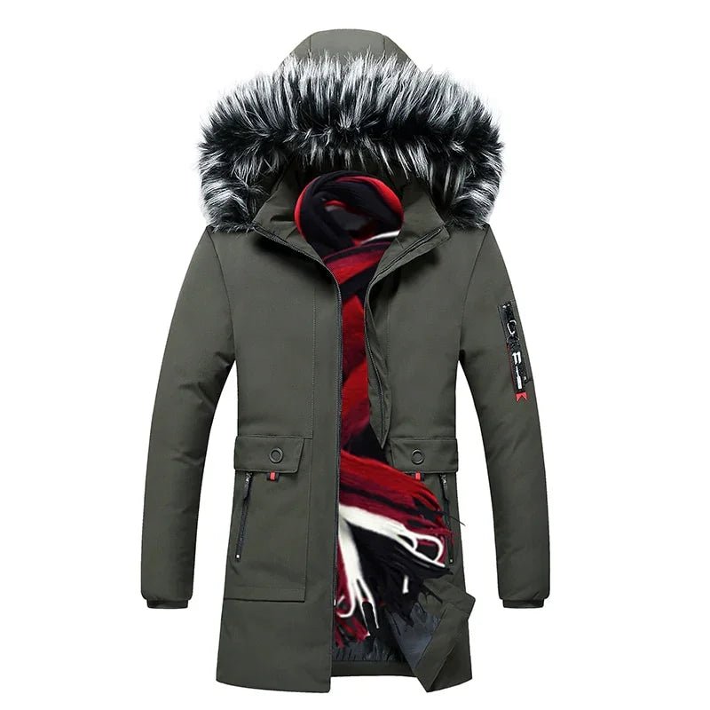 Winter Lange Parkas Baumwolle Padded Marke Mode Dünne Dicke Warme Pelz Mit Kapuze | tif-shop24.de