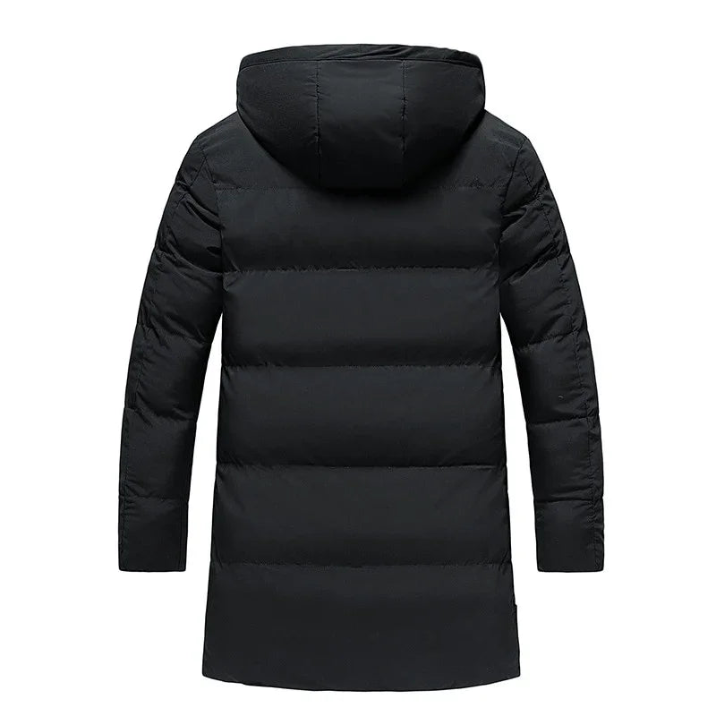 Casual Klassische Winter Jacke Windschutz Warm Gepolsterte Kapuze Mantel Mode Oberbekleidung Mantel OverSize 8XL | tif-shop24.de