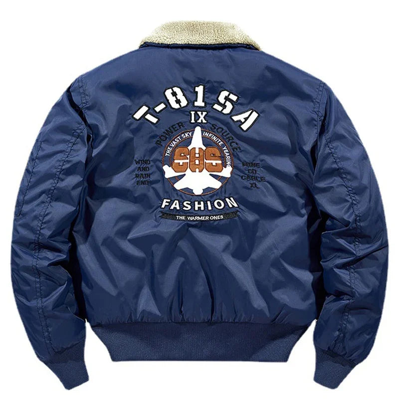 Flug Pilot Jacken Mode Hip Hop Streetwear Stickerei Winddicht Bomber Jacke Baumwolle - tif-shop24.de