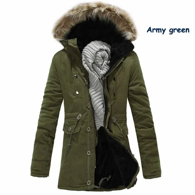 Hohe Qualität Winter Mittleren-Lange Stil Mit Kapuze Mäntel Dicke Fleece Casual Warme Oberbekleidung | tif-shop24.de