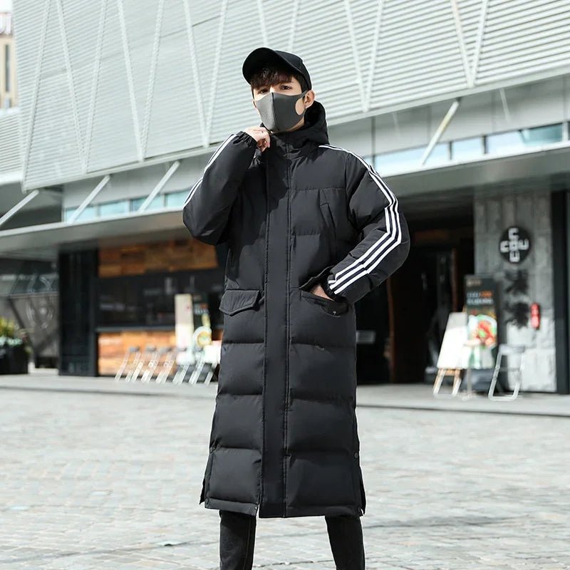 Baumwolle Gepolsterten Mantel X-Lange Abschnitt Koreanische Stil Lose Winter Jacke | tif-shop24.de