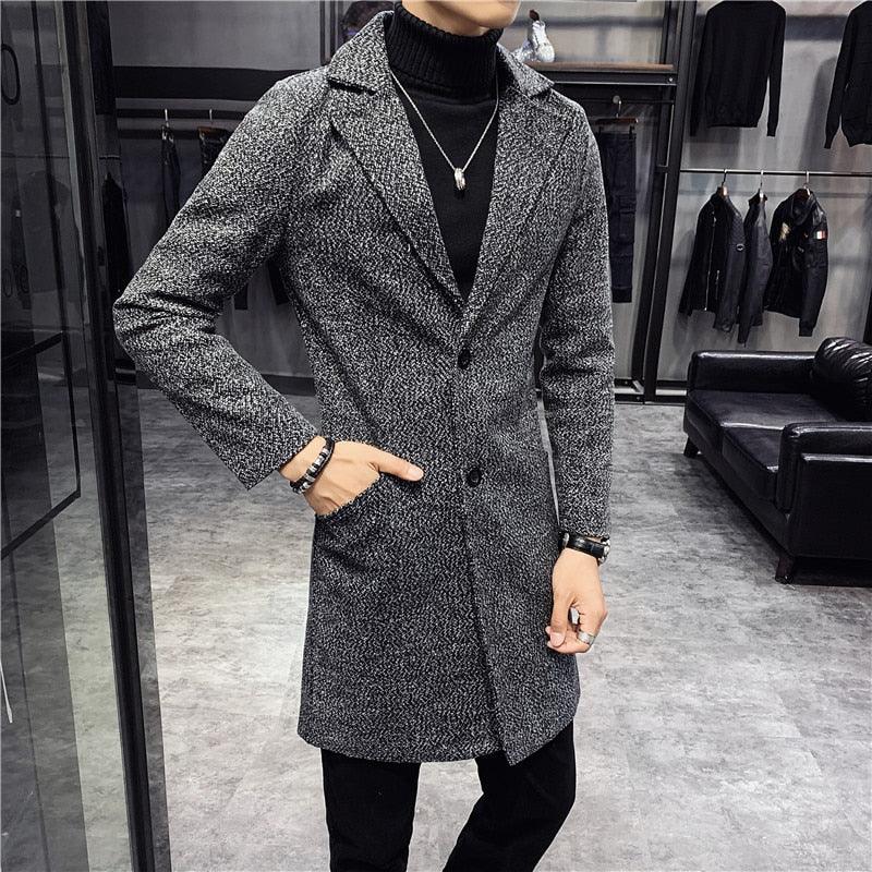 Winter Neue Business Lange Jacke Windjacke Mode Mantel - tif-shop24.de