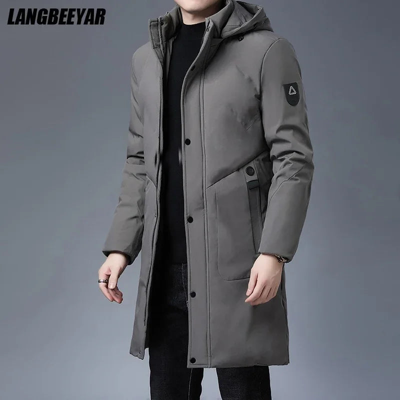 Winter Designer Parka Herren Lang Gefüttert mit Kapuze | tif-shop24.de