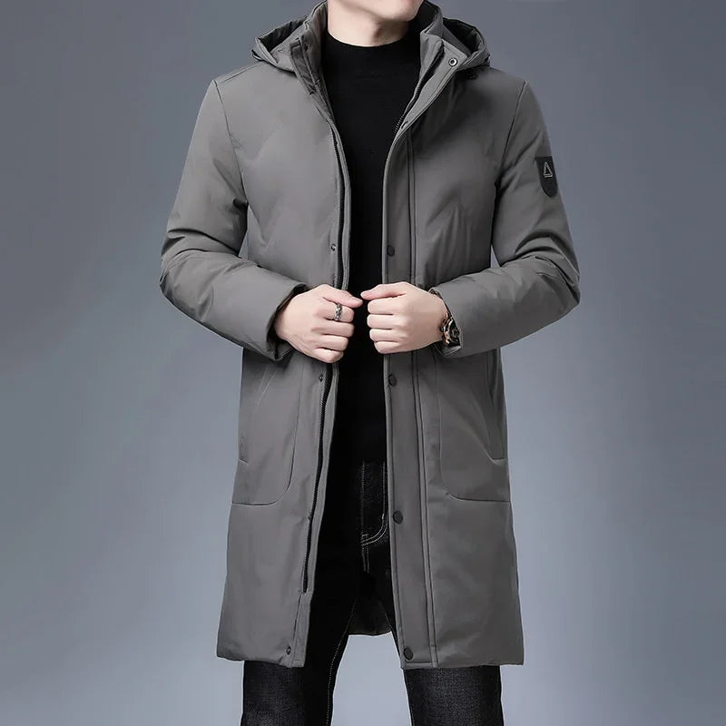 Winter Designer Parka Herren Lang Gefüttert mit Kapuze | tif-shop24.de